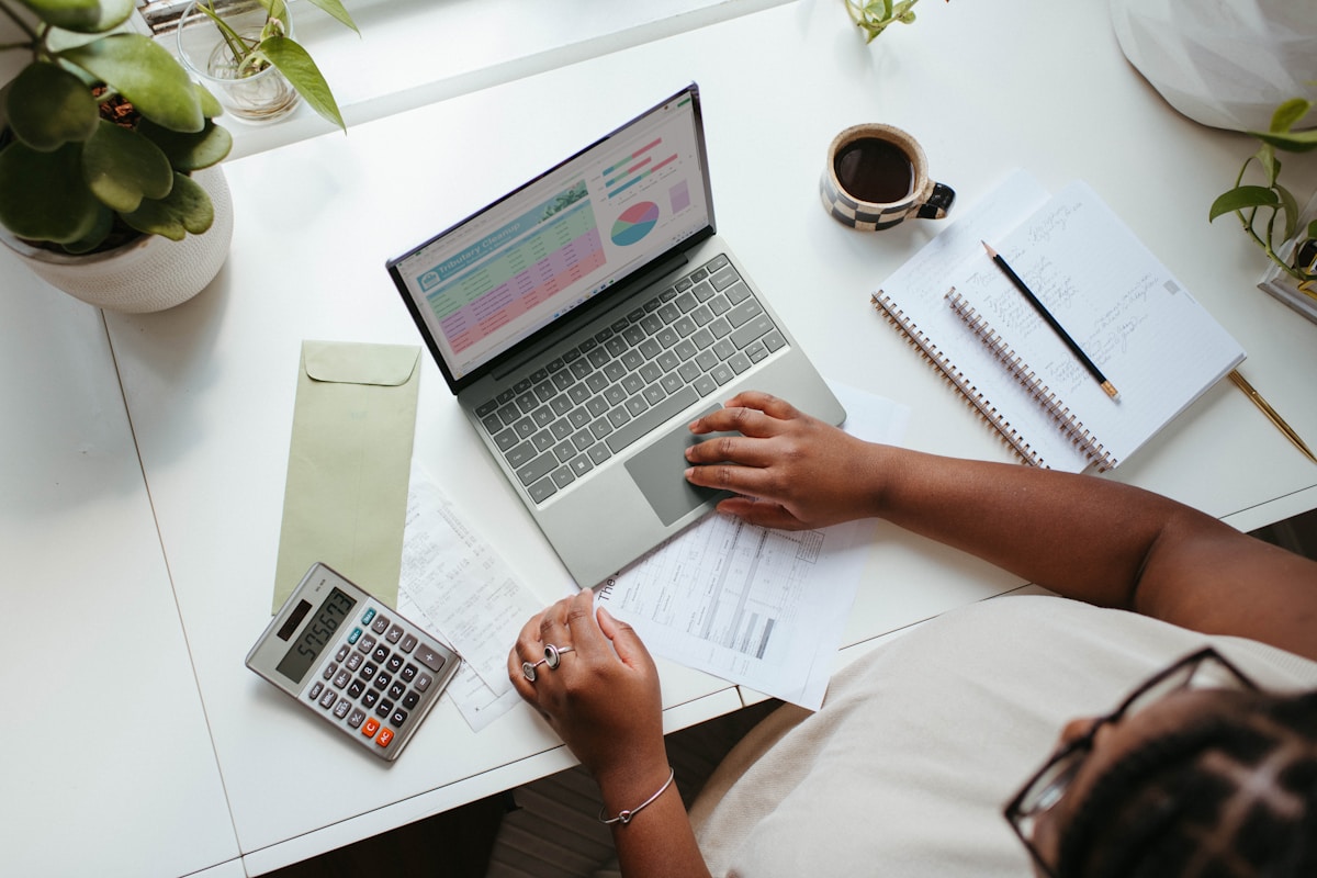 Professional business team working on IT and accounting solutions